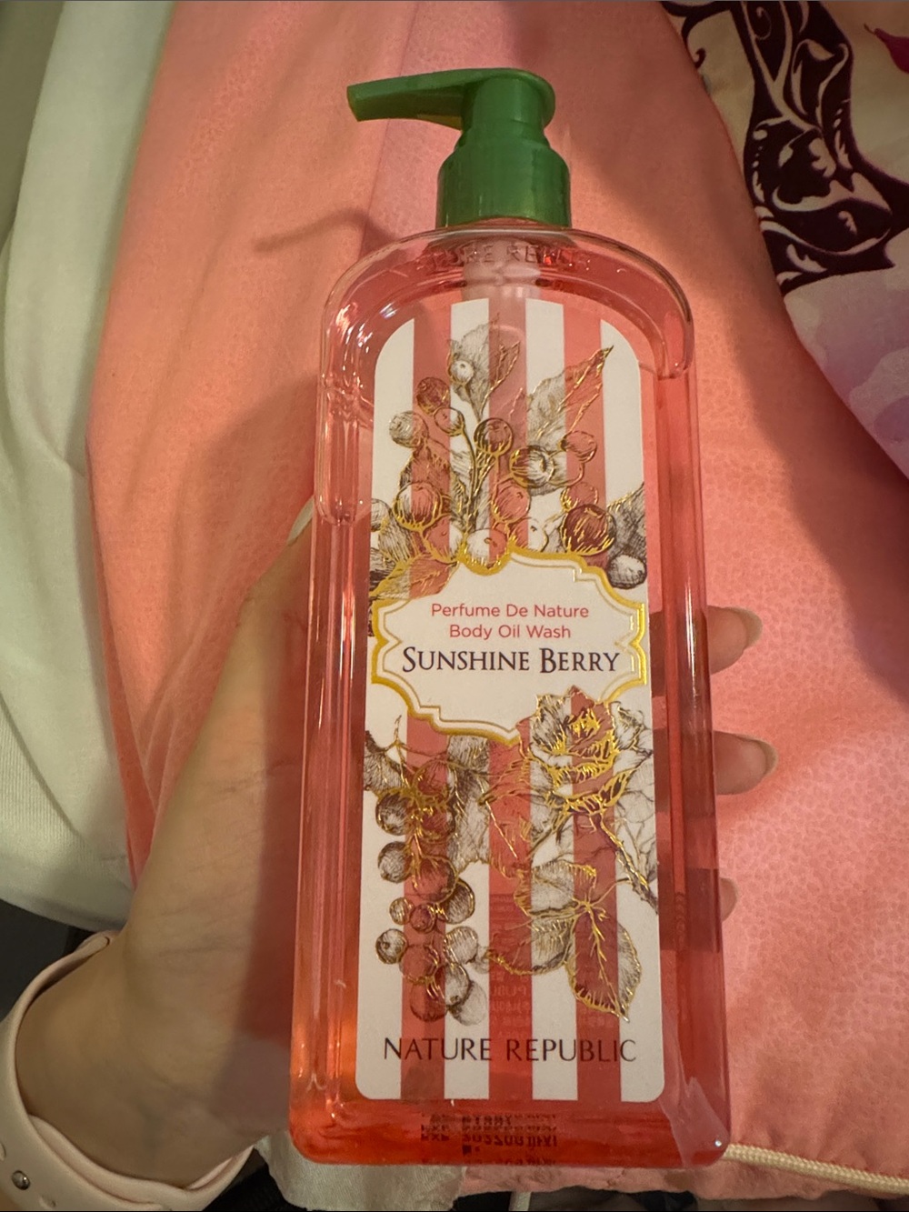 Nature republic Sunshine Berry Body Oil Wash - Pink